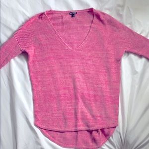 Oversized pink winter sweater!